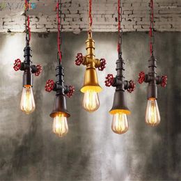 Hanglampen jw vintage pijplichten retro industriële lamp voor woonkamer restaurant bar indoor verlichting armaturen home decor