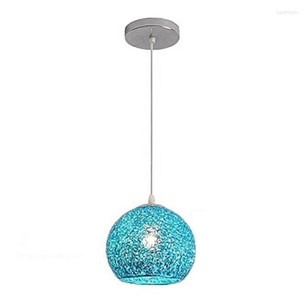 Lampes suspendues Cuisine Lumière Chambre Plafonniers El Lampe Bleu Lustre Éclairage