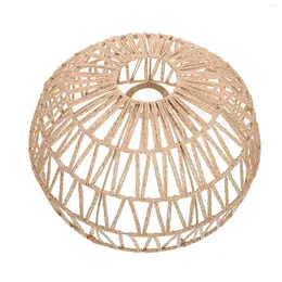 Hanger lampen lamp schaduw licht lampenkap deksel rattan kroonluchter rieten plafond bol bewaker geweven tinten hangende vloer rustieke boerderij