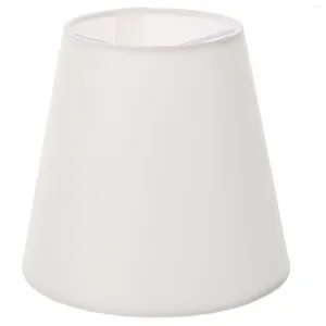 Lampes suspendues Abat-jour Abat-jour Cliplight Lustre Abat-jour de table Petit étage Tambour Tissu Tissu Remplacement Blanc Brun Forme d'étoile