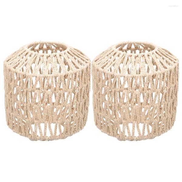 Lampes suspendues Abat-jour Lustre Abat-jour Style chinois Couverture de lumière Rustique Suspendu Plafond Ferme Cage