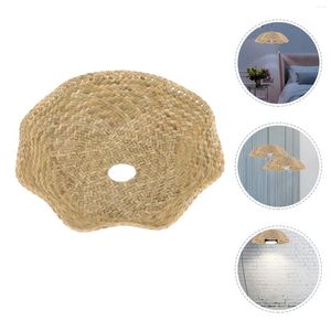 Lampes suspendues abat-jour lustre rustique couverture tissée abat-jour de style chinois abat-jour suspendus en paille