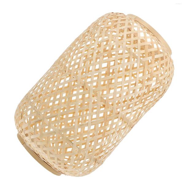 Lampes suspendues Lanterne Abat-jour Kit de moulage à la main Abat-jour créatif Simple Lumière Rotin Bambou Artisanat Décor Accessoire Tissage Maison