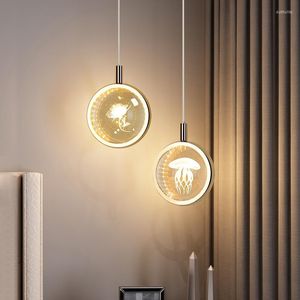 Lampes suspendues LED Creative Chambre Lumières Cristal Atmosphère Lumière Moderne Décor À La Maison Salon Table À Manger Petite Suspension