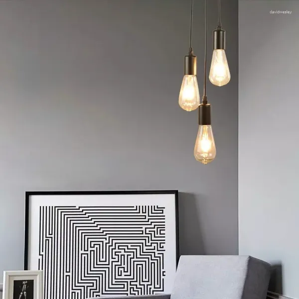 Lámparas colgantes LED Edison String Bombilla Cálido Colorido Alambre de cobre Decoración para el hogar Lámpara de noche de vacaciones