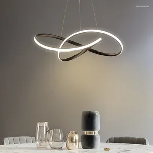 Hanglampen Led-armaturen Residentiële eettafellamp Els Circle Ijzeren kooi Industriële stijlverlichting Keukenlamp