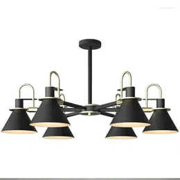 Hanglampen Led-armaturen Residentiële ronde lamp Ijzeren snoerhouder Decoratieve hanglamp Luminaria De Mesa Luxe ontwerper