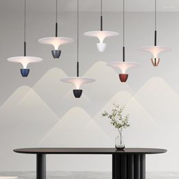 Hanglampen LED Flying Saucer Lamp Nordic Luxe Hanglamp Voor Restaurant Eetkamer Slaapkamer Nachtkastje Bar Decoratief