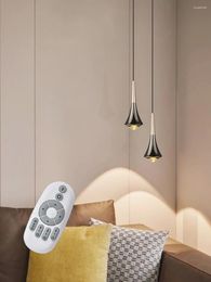 Hanglampen LED-verlichting Spiegellamp 2.4G Draadloze afstandsbediening Traploos dimmen Kleurtemperatuur Droplight-armatuur