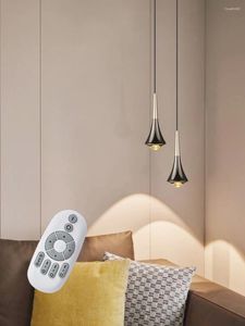 Lampes suspendues LED lumières miroir lampe 2.4G télécommande sans fil gradation en continu couleur température luminaire