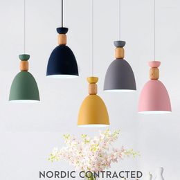 Hanglampen LED houten stalen ophanging Luminaire eenvoudige stijlvolle kunst minimalistische home interieurs kroonluchter plafondlampen eco -vriendelijk