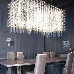Hanger lampen licht kubus gips gips kroonluchter moderne receptie in kleding store tafels balk Nordic decoreren restaurantverlichting armatuur