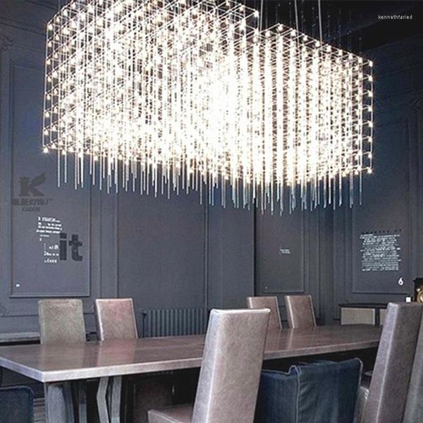 Lampes suspendues Light Cube Gypsophila Lustre Moderne Front Desk Magasin de vêtements Table Bar Nordic Décorer Restaurant Luminaire