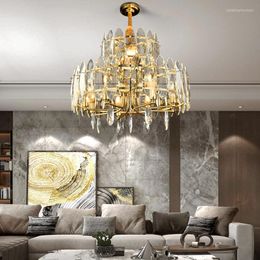Hanglampen licht luxe kristal kroonluchter woonkamer lamp eetkamerstudie eenvoudige sfeer postmodern