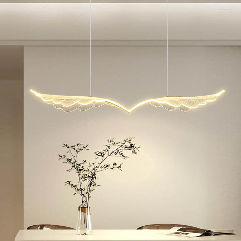 Pendant Lamps Light Luxury Restaurant Ceiling Chandelier Modern Simple Atmosphere Creative Personality Wings Bedroom Cashier Store Bar