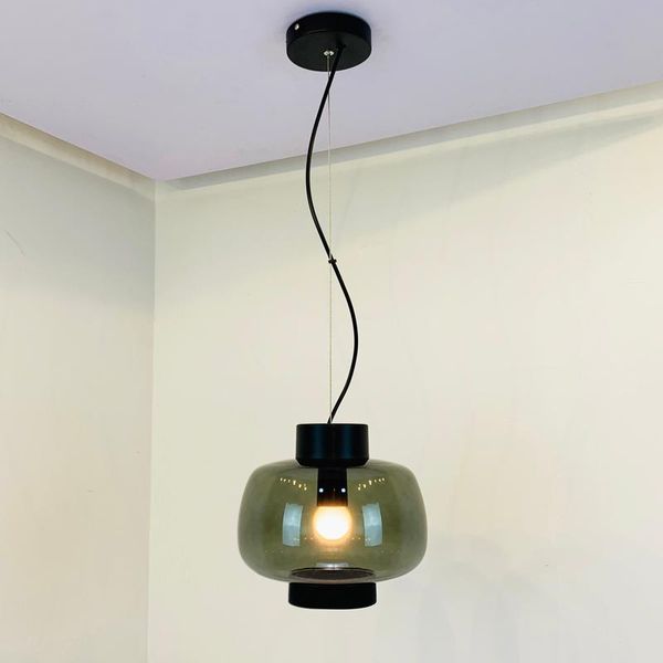 Lampes suspendues Light Luxury Single Head Vitrail Lustre Salon Salle à manger Étude Chambre Chevet Petit