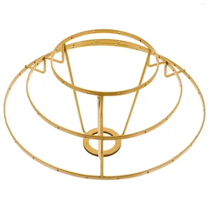 Hanglampen Licht Stand Drum Ring Lampenkap Draad Retro Bureau Kroonluchter Lampenkap Muur Kooi Guard Ringen Metalen Noorse Decor