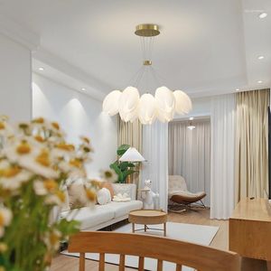 Hanglampen Verlichting Moderne Tulp Kroonluchters Luster Salon Boho Home Decor Woonkamer Slaapkamer Led Design Soffitto