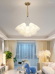 Hanglampen Lelietje-van-dalenlamp Franse stijl Creatieve kunst Bloem Halverlichting Modern Eenvoudig licht Luxe woonkamer Main