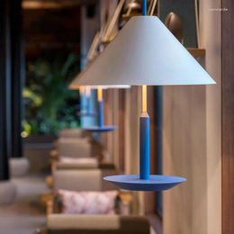 Pendants lampes peu eliah lampe moderne créative chambre colorée chambre à manger LED décor intérieur mignon décoratif