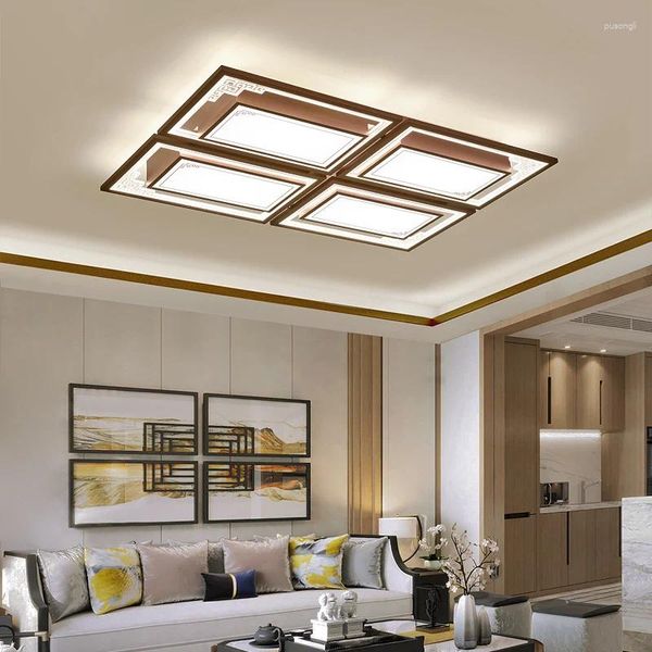 Lampes suspendues Lampe de salon Lampe rectangulaire de haute qualité Hall simple Atmosphère LED Plafond Chambre Chinois