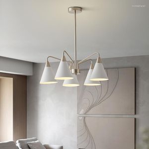 Hanglampen woonkamer lamp Noordelijke master slaapkamer lichten moderne eenvoudige creatieve studie dineren kroonluiers decoratie huis