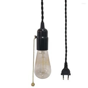 Lampes suspendues Loft Décor Suspension Lampe Chambre Luminaire Suspendu Salle À Manger Industrielle Vintage Luminaires Lumières Avec Interrupteur