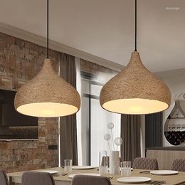 Lampes suspendues Loft Fer Corde Barre Lumineuse Cuisine Restaurant Chambre Éclairage Suspendu E27 Luminaire Suspendu Lamparas De Techo Colgante