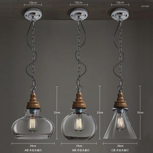 Lampes suspendues Style Loft Vintage Éclairage industriel Lampe rétro Edison Ampoule Lamparas Lustres E Pendentes
