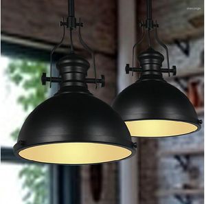 Lampes suspendues Loft Vintage Lampe E27 Aluminium Fer Rétro Europe du Nord Style Industriel Edison Lumières Simple