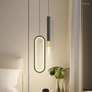Hanglampen Lang snoer LED-downlight Nordic Home Keukenverlichting Modern nachtkastje Spotlight Eetkamer Glans Dagelijks licht