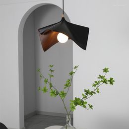 Hanglampen Lustres Para Sala De Jantar Lamp Voor Slaapkamer Woonkamer Plafond Glans Salon Kroonluchters Hars Zwart LED Verlichting