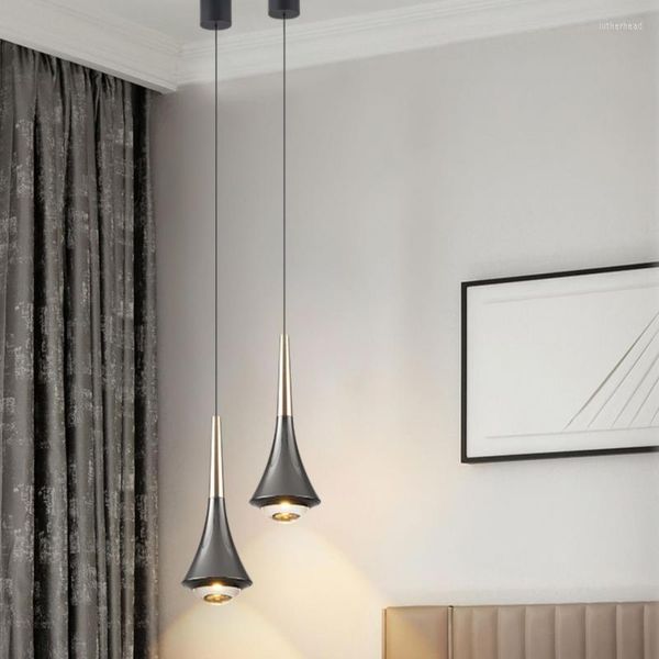 Lámparas colgantes de lujo para dormitorio principal, foco Led, candelabro de cable, línea larga, moderno, 2023, estilo nórdico, cocina, comedor, luz