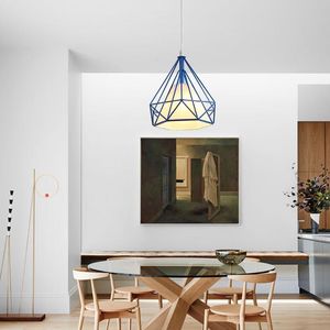 Hanglampen macaron eenvoudige en modern gemakkelijk te installeren creatieve kleine hangende lamp met een enkele kop koffiemaaltijd zwart witte led DK 280P