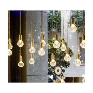 Lampes suspendues Mini lumières cuivre verre nordique simple plafond moderne 1 luminaire suspendu luminaire suspendu livraison directe éclairage intérieur Dhixe