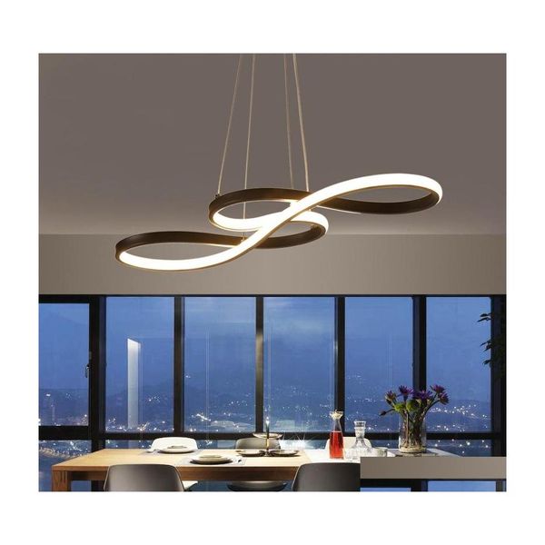 Lampes suspendues Minimalisme DIY Suspendu Moderne LED Lumières Pour Salle À Manger Bar Suspension Luminaire Suspendu Lampe Luminaire Drop Dhnws