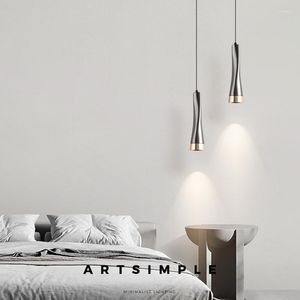 Lampes suspendues lustre minimaliste chambre moderne salon TV fond applique murale boutique armoire personnalité nordique éclairage