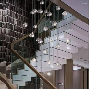 Hanglampen moderne kunst deco lamp k9 kristallen kroonluchter gebruikt in villa el lobby woonkamer slaapkamer restaurant duplex trap lounge