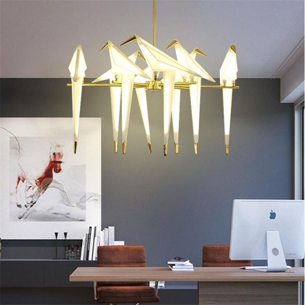 Lampes suspendues Moderne Birdie Lights Acrylique Led Lampe Suspendue Cuisine Chambre Luminaire Bar Décor Industriel Suspension LuminairePendant