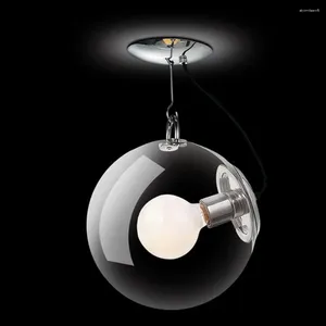 Lampes suspendues Plafonnier moderne Simple Bulle de savon Lampe transparente E27 Étude créative Chambre Éclairage Décor