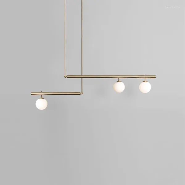 Lámparas colgantes Luces de techo modernas Burbuja Polea de vidrio Luz Soporte de cable de hierro Lámpara Birds Home Deco Diseñador de lujo