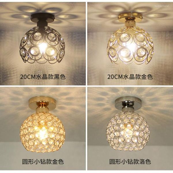 Lampes suspendues Plafonniers modernes Lampe en cristal Plafonnier nordique LED Luminaires vintage pour salon chambre maison foyer E27