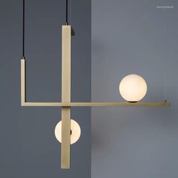 Hanglampen moderne plafondlampen hangende mini bar glas licht deco maison