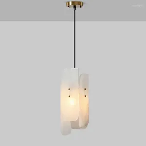 Lampes suspendues Plafonniers modernes Lumières de boule ovale Lampe suspendue Abat-jour Lustre Déco Maison Éclairage