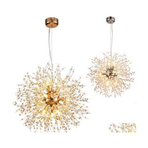 Hanglampen moderne paardenbloem kroonluchter lamp kristal plafondlichten bol bol vuurwerk hangluchting voor eetkamer slaapkamer wonen otl4d