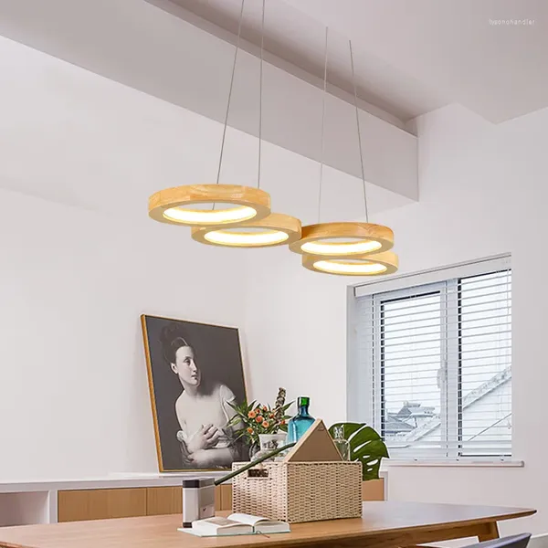 Lampes suspendues Design moderne LED lumières pour El Table à manger chambre salon étude éclairage décoration maison chaude