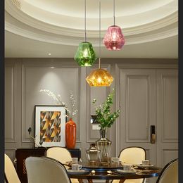 Lámparas colgantes, luces LED modernas de Lava de diamante, iluminación interior nórdica, lámpara colgante de PVC para sala de estar, accesorios de decoración de cocina para el hogar, luminaria