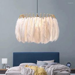 Hanglampen Moderne Eetkamer Veer Kroonluchter Licht Nordic Woonkamer Slaapkamer Lamp Ins Ronde Droplight