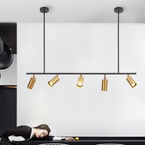 Lampes suspendues moderne salle à manger lumière LED Vintage Spot luminaire barre suspendue/suspension lampe projecteur