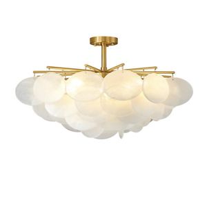 Lampes suspendues Moderne Givré Diamant Lustre En Verre De Luxe Lustre Luminaires Plafond Salon Chambre DécorationPendentif